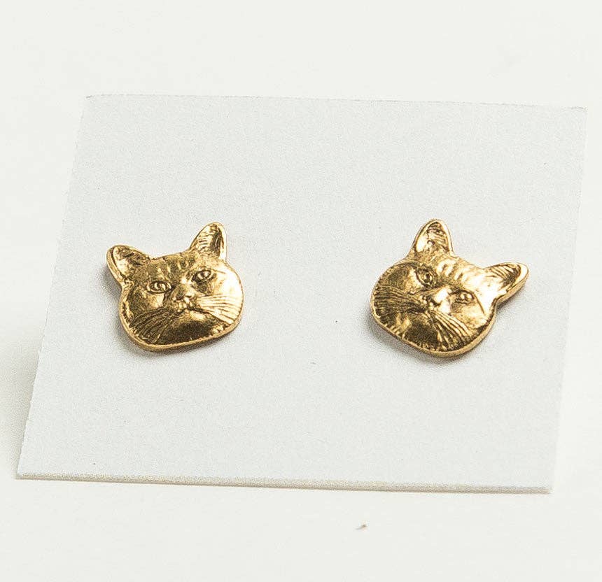 Tilly Doro • Cat Studs Earrings Gold