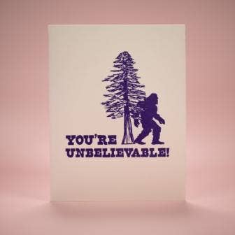 Coffee n Cream Press • Unbelievable Big Foot Card
