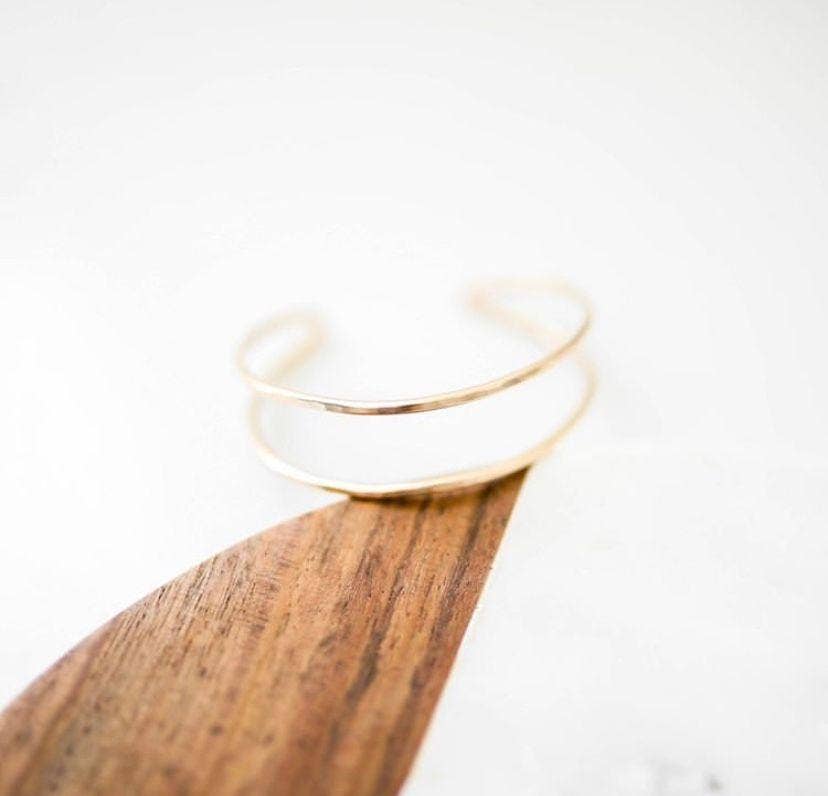 Pure Aria Cuff Bracelet • 14k Gold Fill