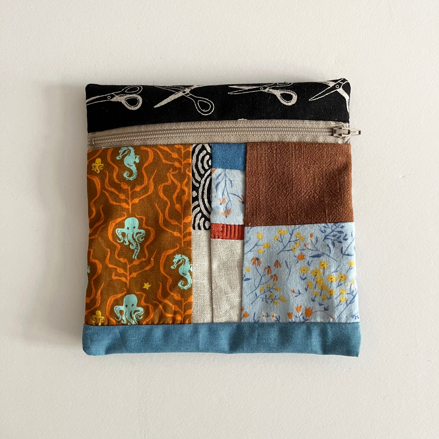 Terra • Handmade Patchwork Pouch • Beach & Craft