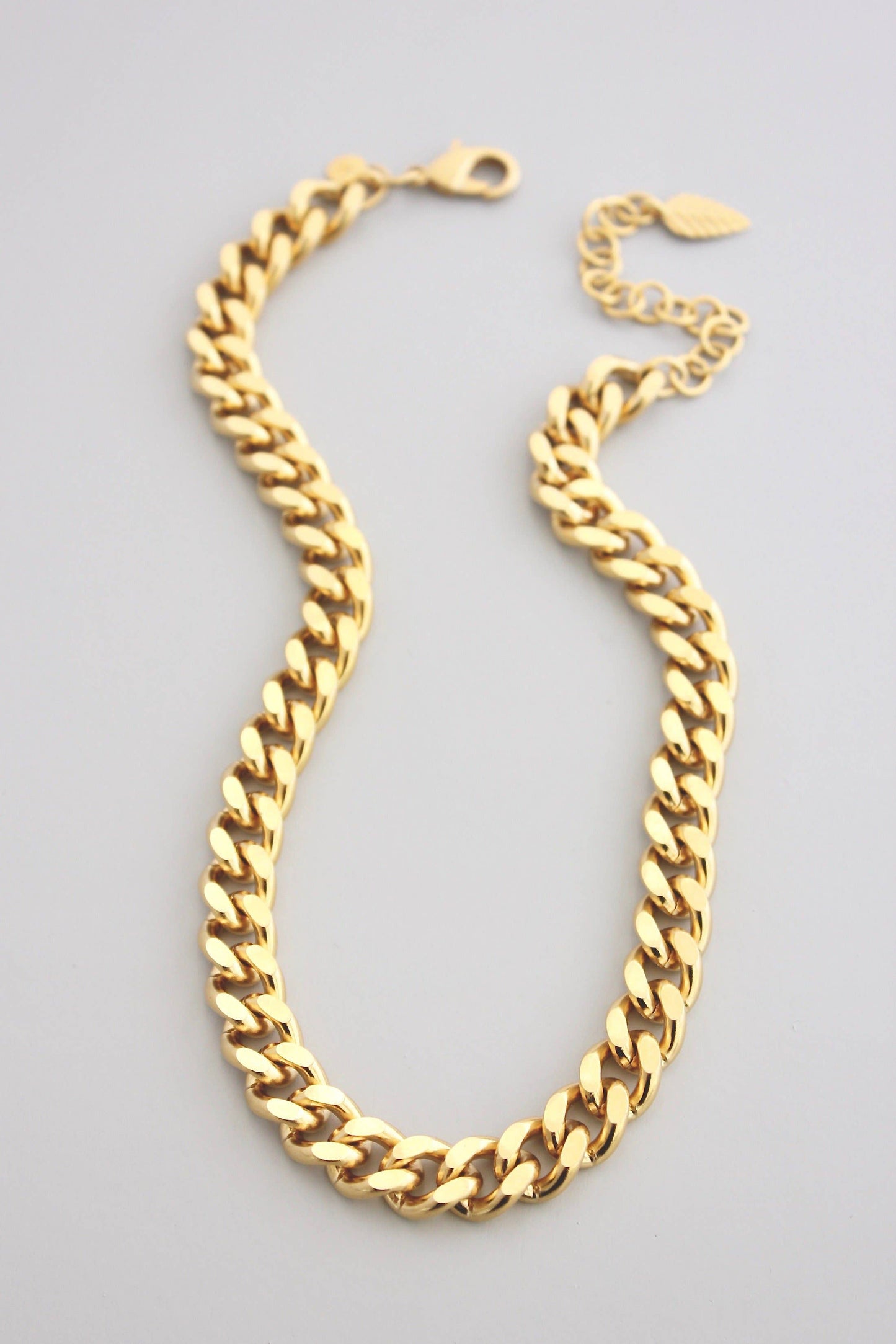 Thick Gold Chain Statement Necklace