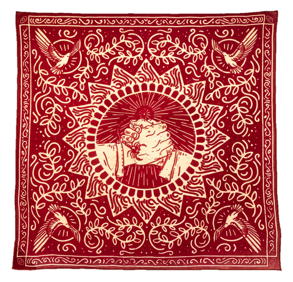 Organic Cotton Bandana • The Good Fight • Red