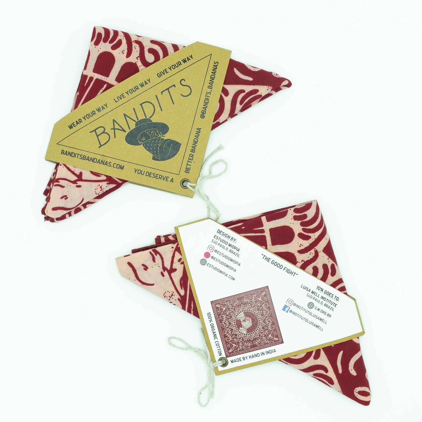 Organic Cotton Bandana • The Good Fight • Red