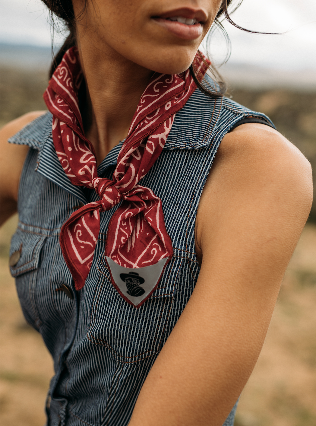 Organic Cotton Bandana • The Good Fight • Red
