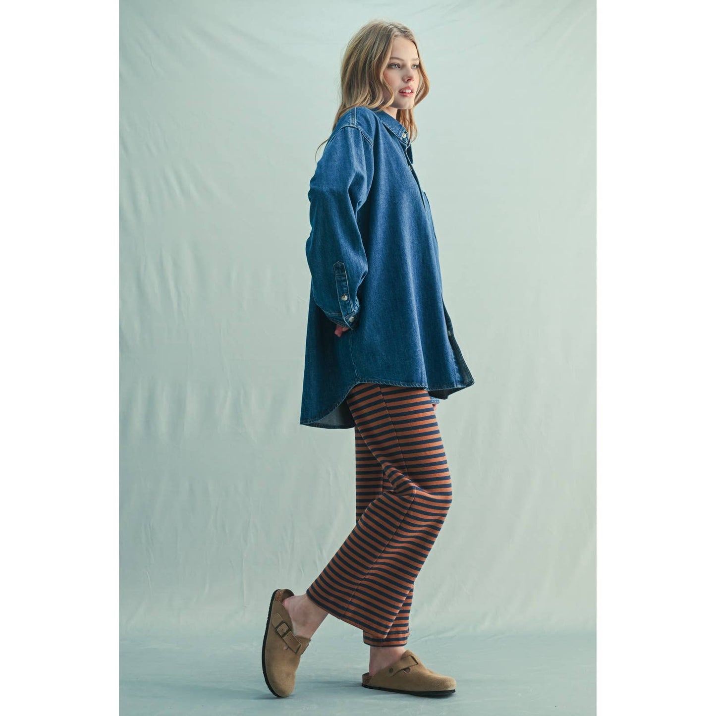 Oversized Denim Shirt Medium Wash