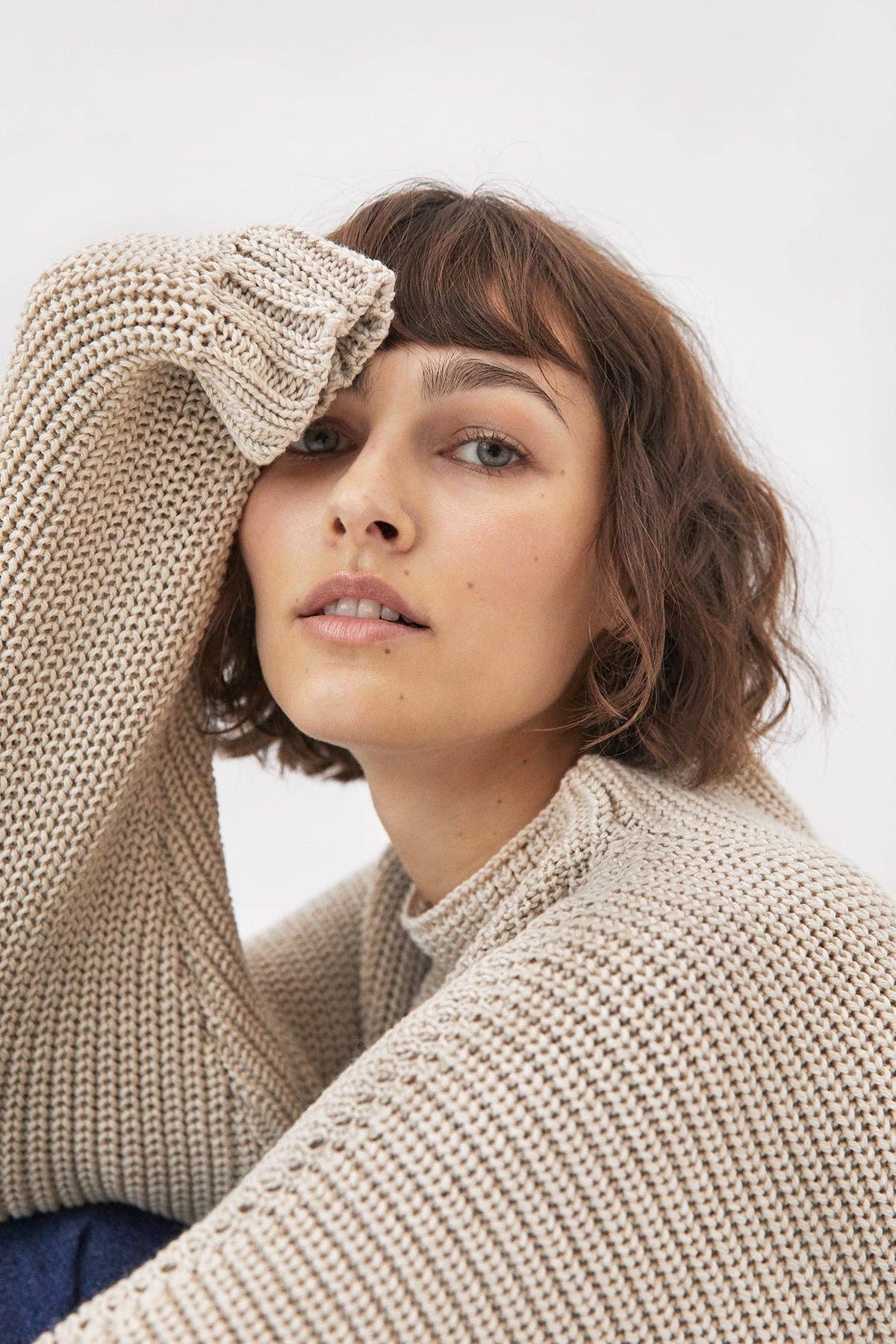 The Knotty Ones • Merino Wool Laumės Sweater • Beige