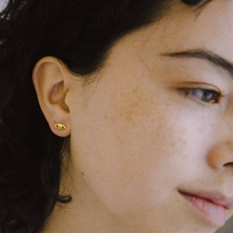 Tilly Doro • Eye Stud Earrings • Gold