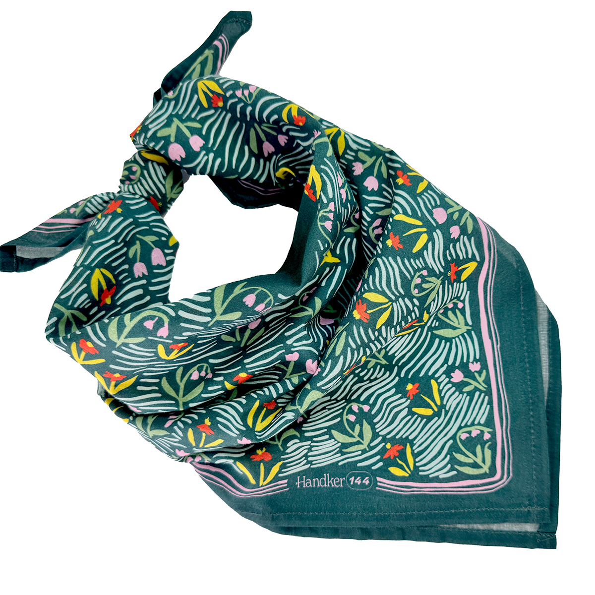 Cotton Bandana • No. 144 Meadow • Teal