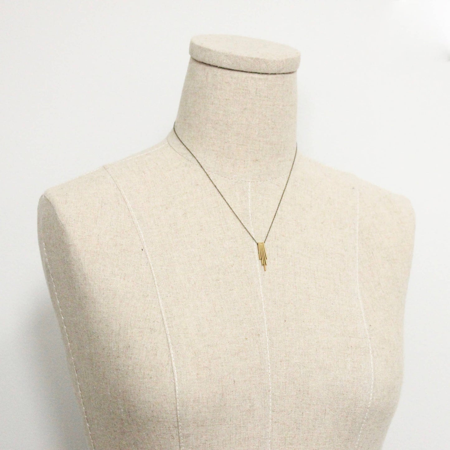 Sunburst Necklace Brass