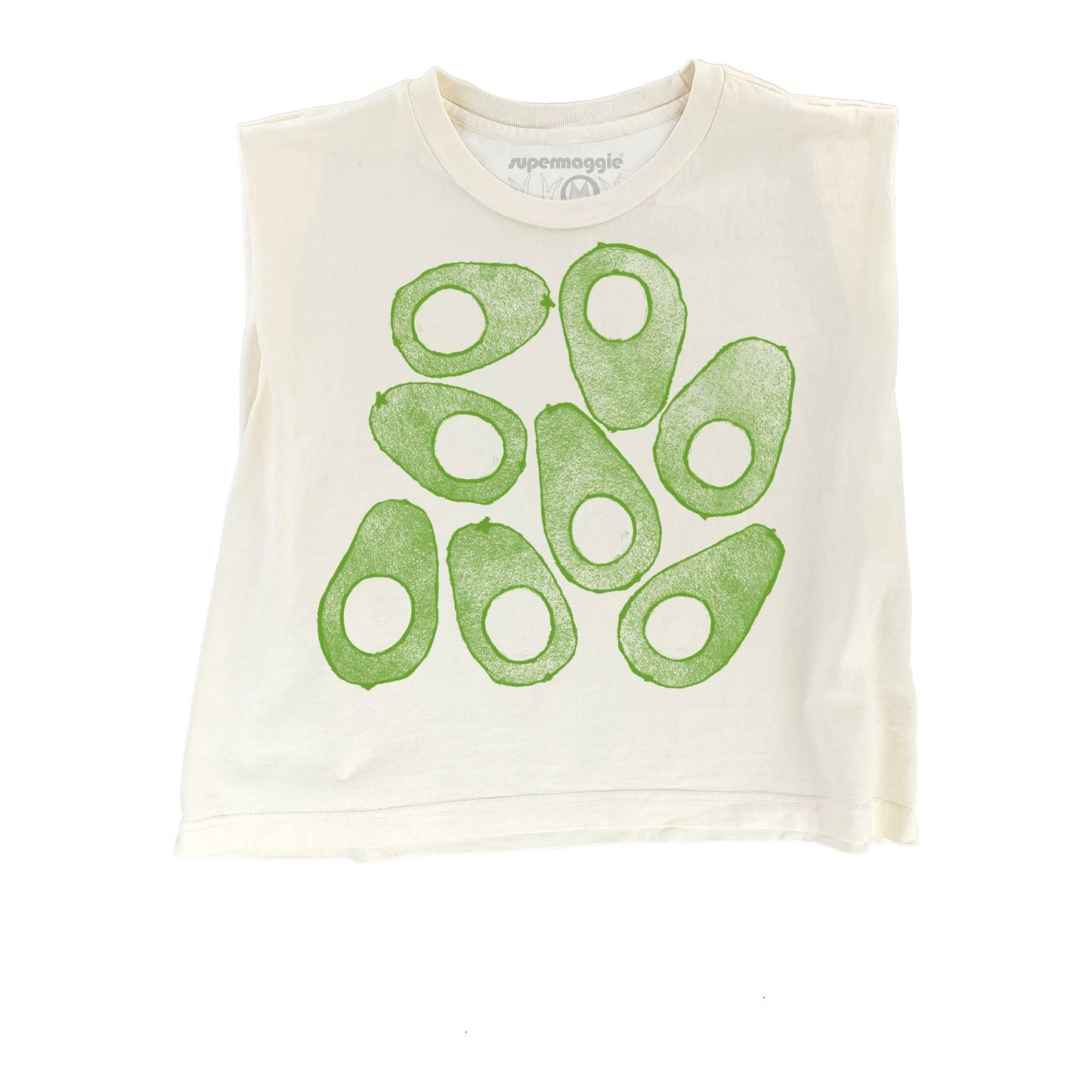 Muscle Tee • Avocados • Off White