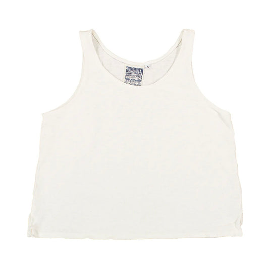 Jungmaven • Sophie 100% Hemp Cropped Tank • White