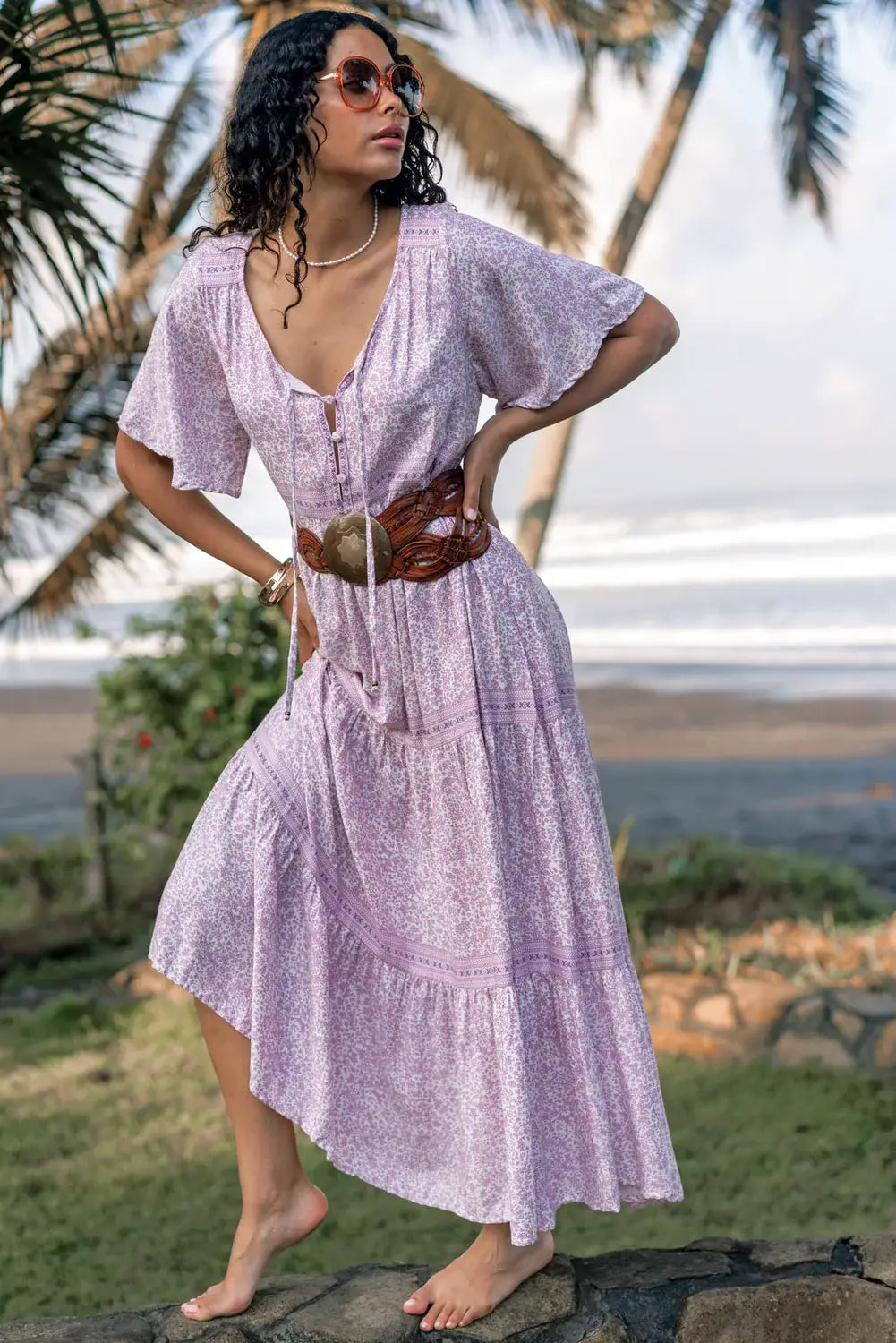 The Barefoot Blonde Collection • Mia Maxi Dress • Lavender