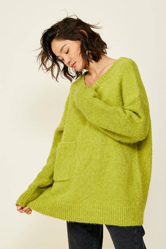 Kilkea Sweater • Chartreuse