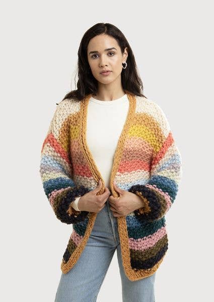 Saachi • Rainbow Knitted Cardigan
