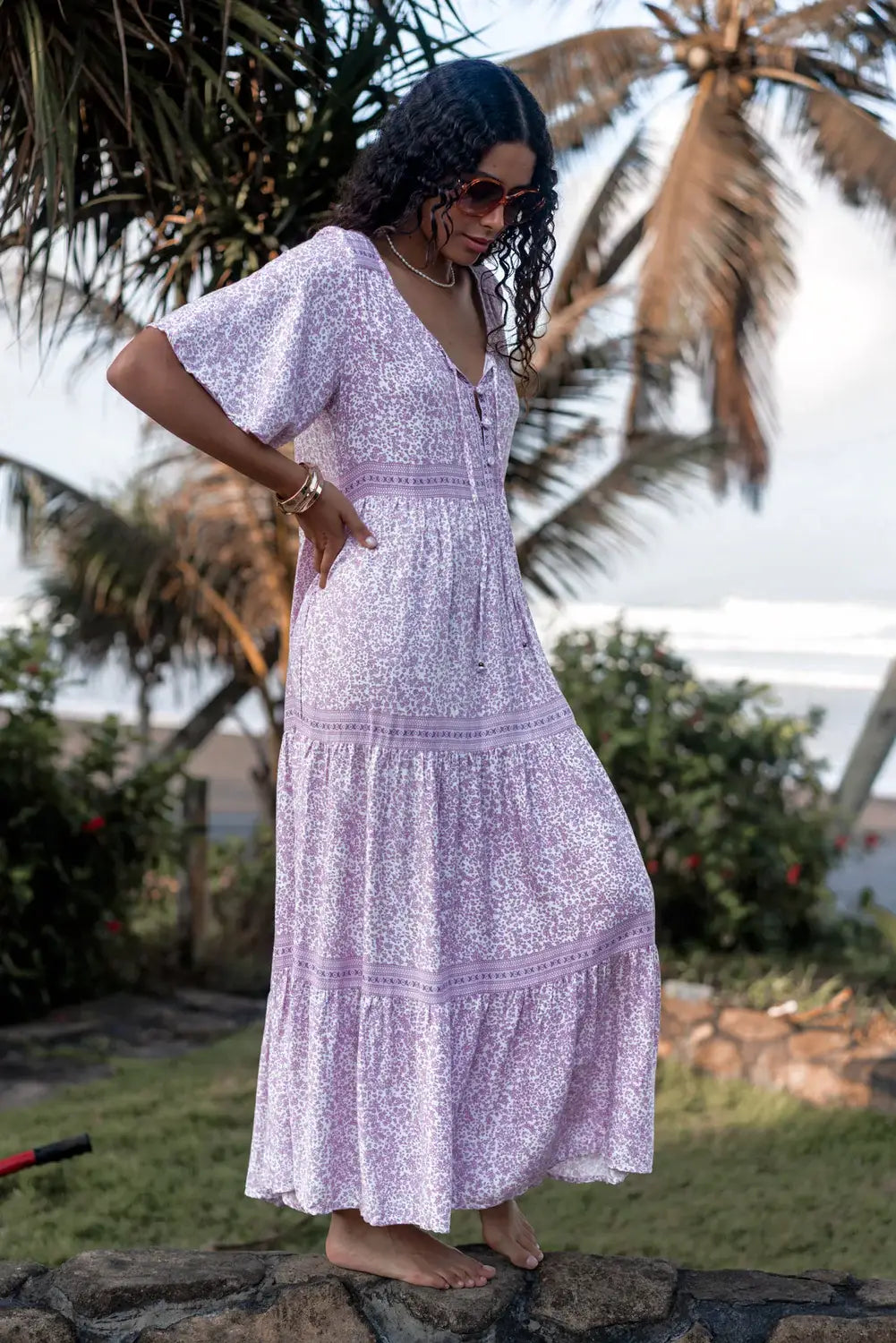 The Barefoot Blonde Collection • Mia Maxi Dress • Lavender