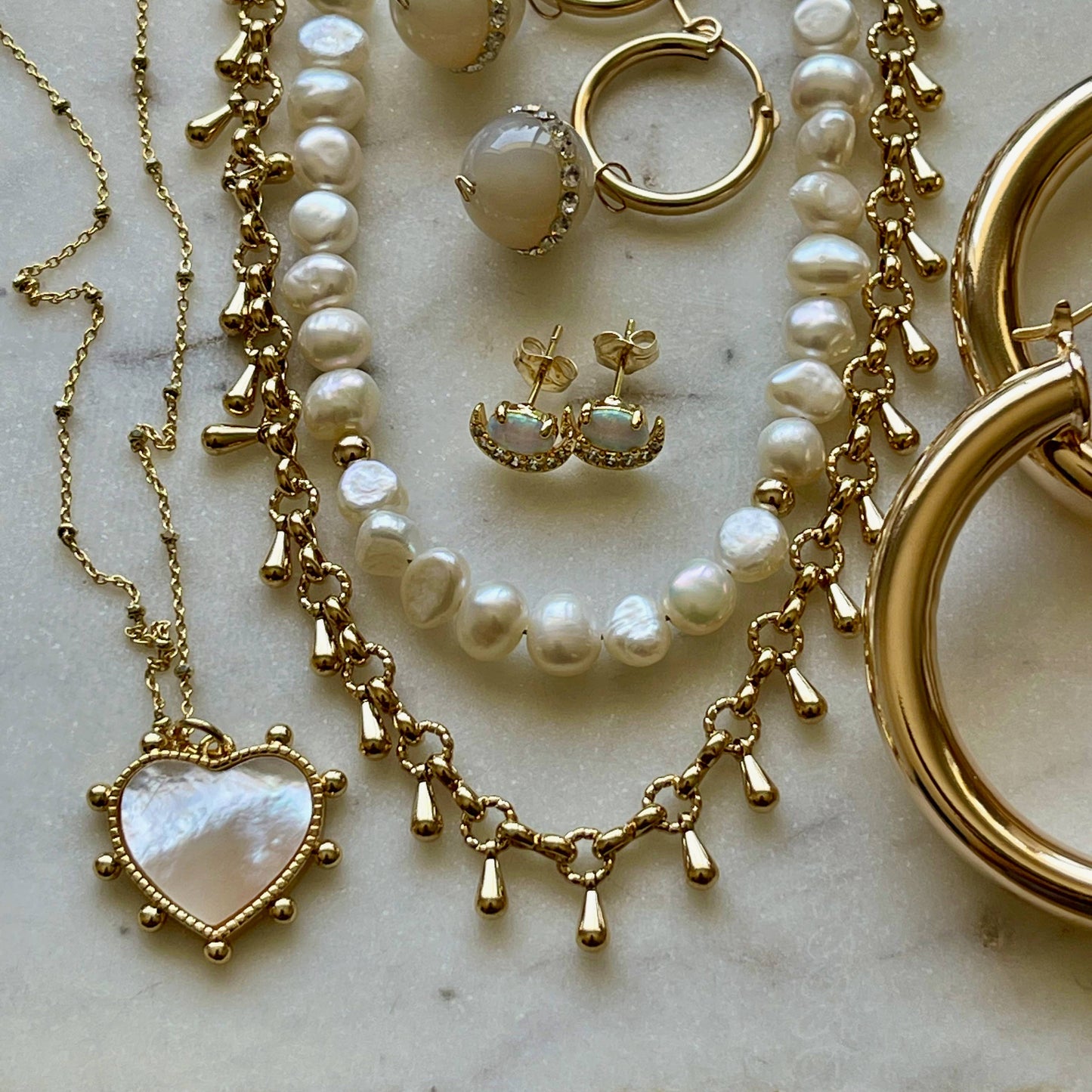 Katla Statement Necklace • 14K Gold Fill