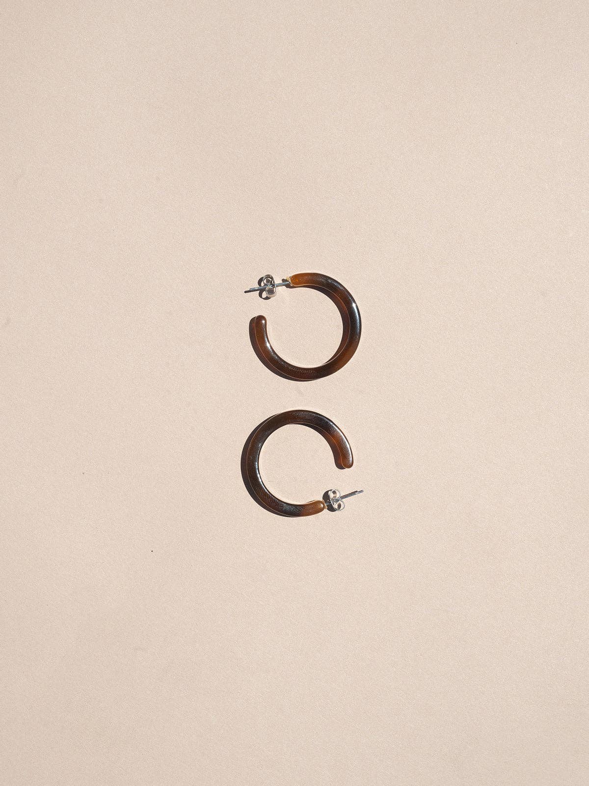 Nat + Noor • Alba Hoop Earrings • Espresso Brown