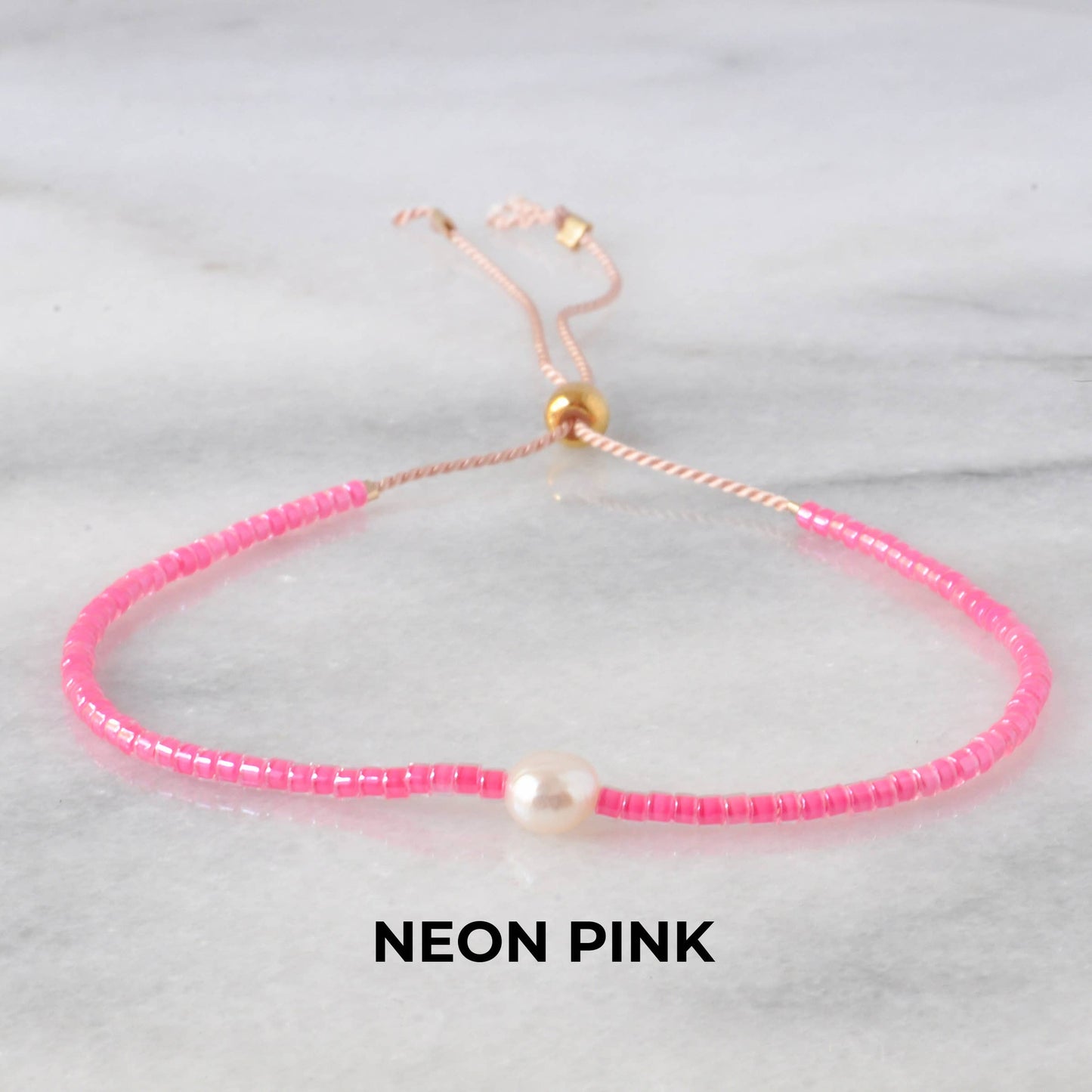 Pearl Accent Beaded String Bracelets • Pick Your Color