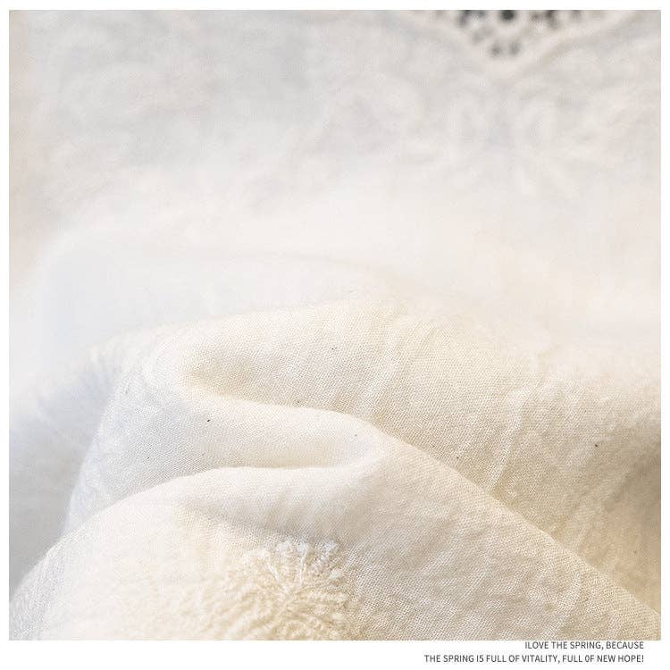 Embroidered Lace Camisole Beige