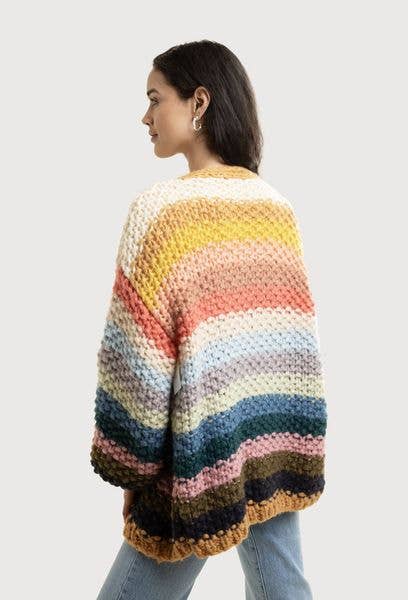 Saachi • Rainbow Knitted Cardigan