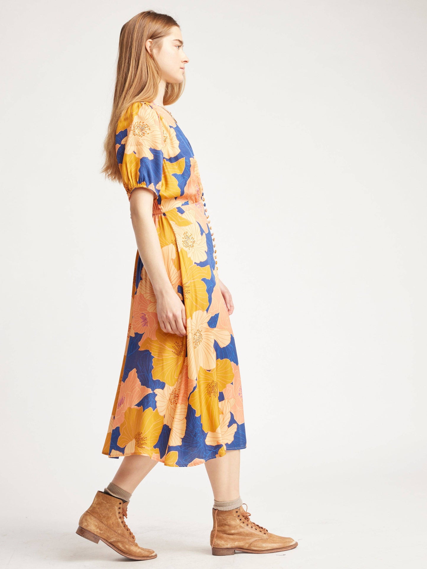 Self Contrast • Amiah Dress • Tea Garden Print • Small
