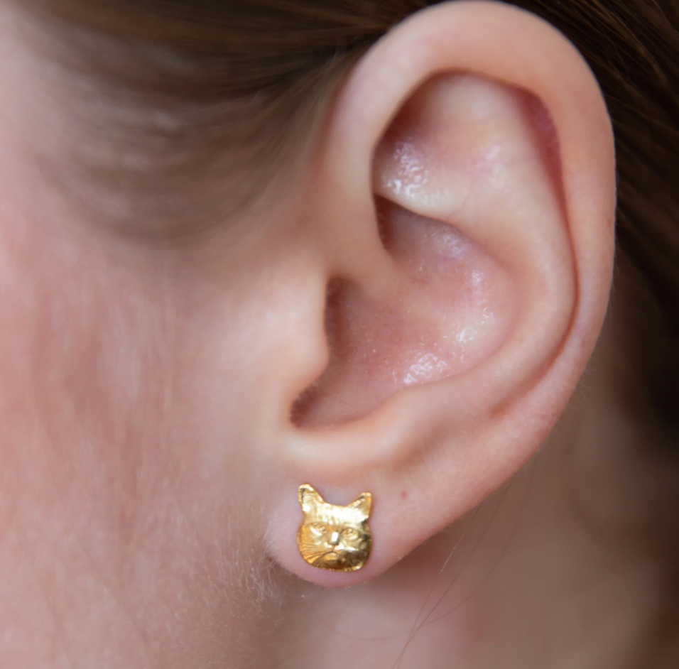 Tilly Doro • Cat Studs Earrings Gold