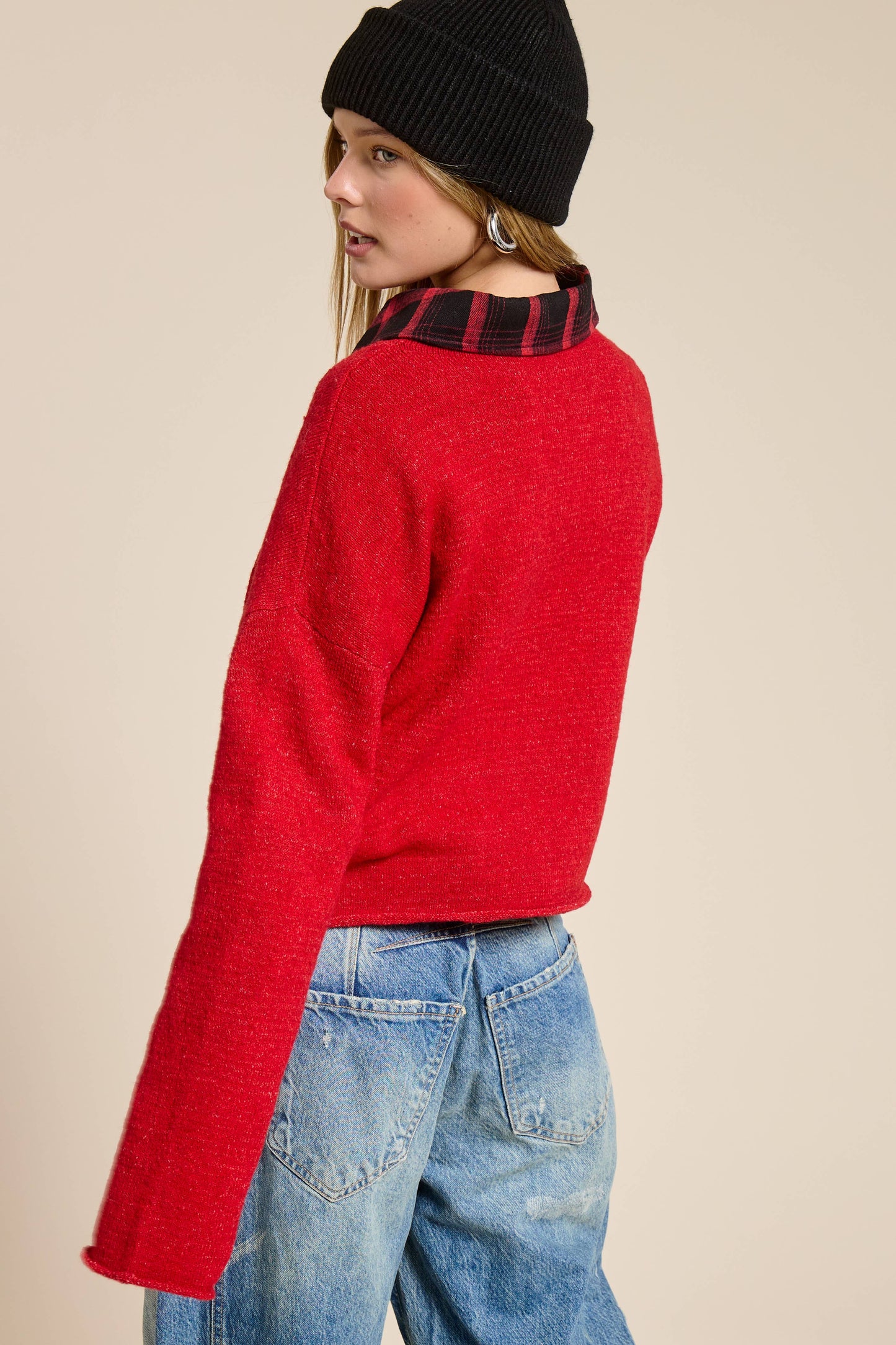 Essential Pullover Sweater • Red