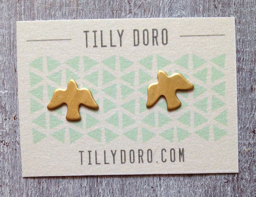 Tilly Doro • Bird Stud Earrings