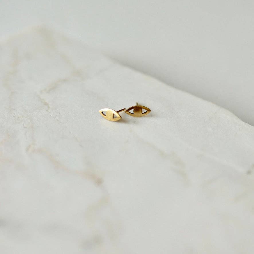 Tilly Doro • Eye Stud Earrings • Gold