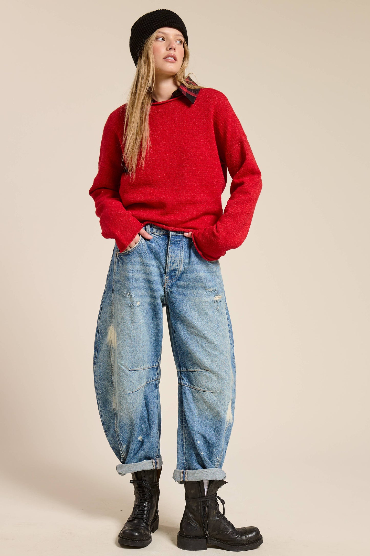 Essential Pullover Sweater • Red