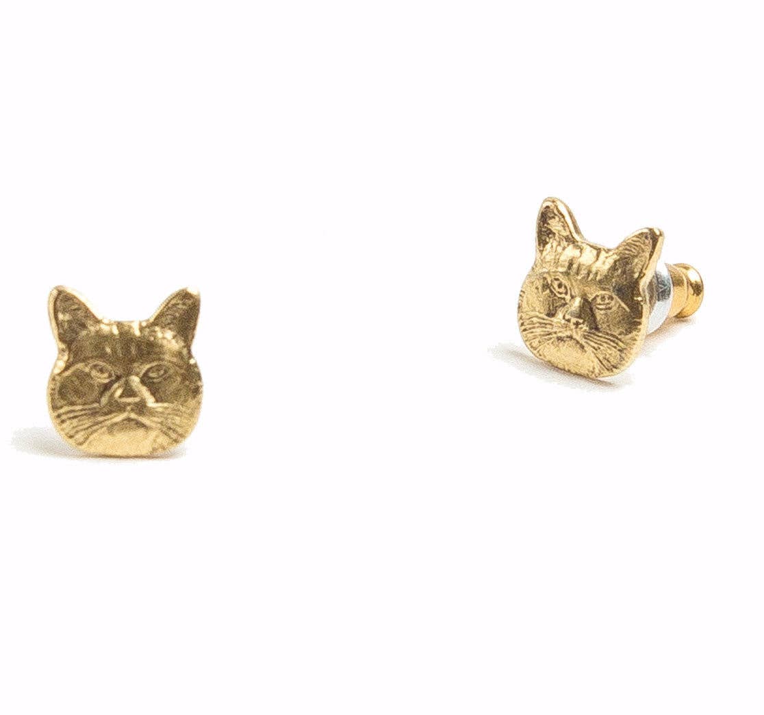 Tilly Doro • Cat Studs Earrings Gold