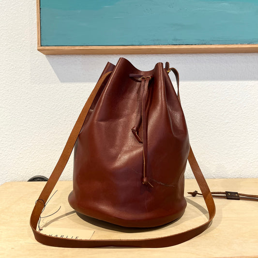 Charlies Goods • Leather Bucket Bag • Bourbon