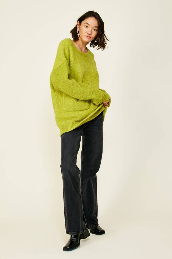 Kilkea Sweater • Chartreuse