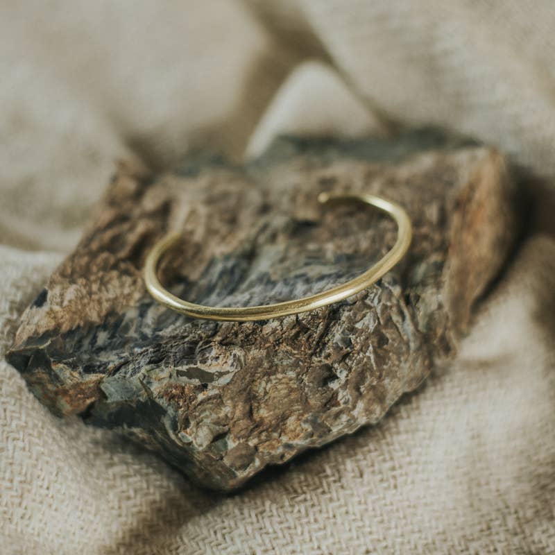 Common Form • Gaia Stacker Cuff Bracelet • Brass