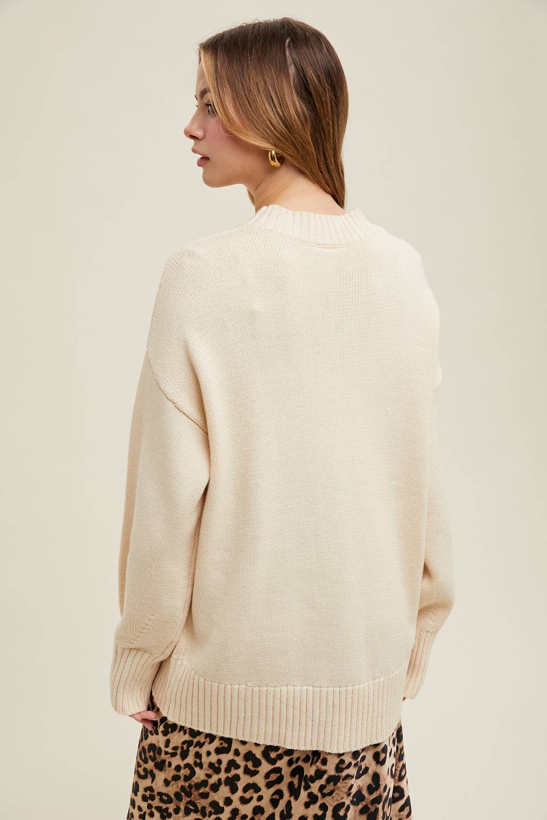 Classic Oversized Sweater • Cream