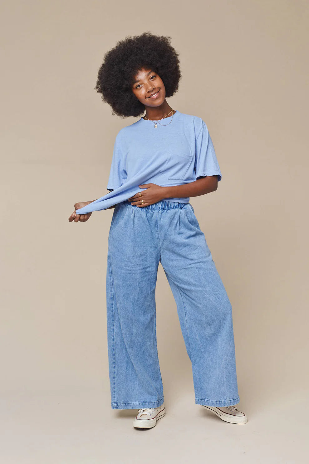 Jungmaven • Disco Wide Leg Denim • Light Wash