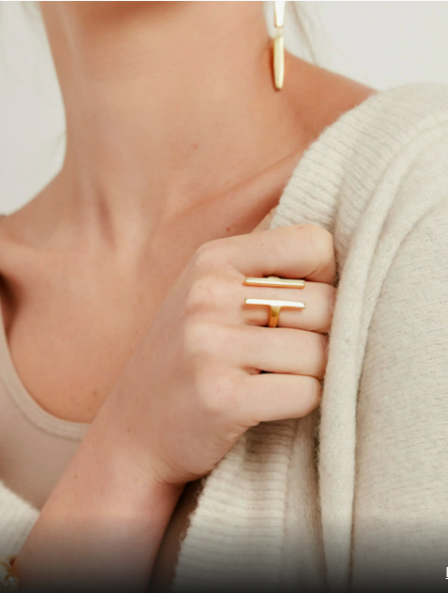 Double Bar Ring • Brass