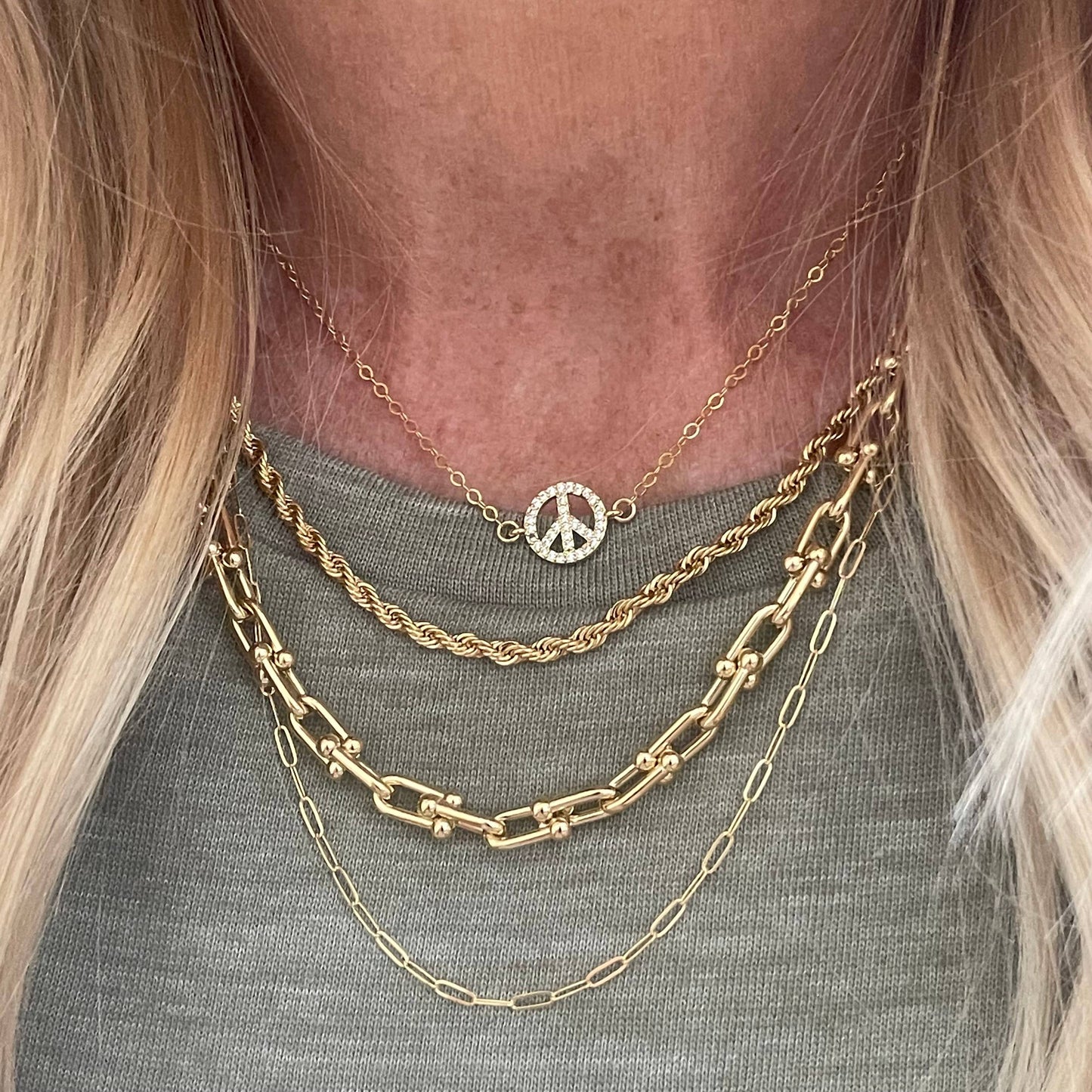Valeria Statement Necklace • 14K Gold Fill