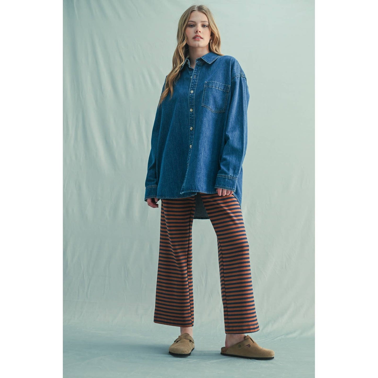 Oversized Denim Shirt Medium Wash
