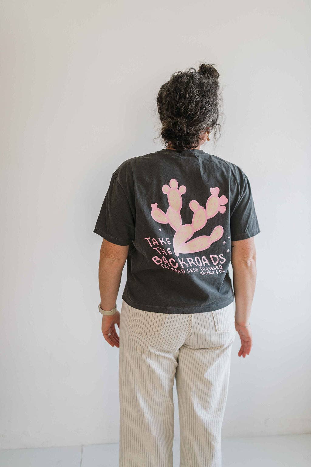 Cotton Tee • Take the Backroads • Charcoal