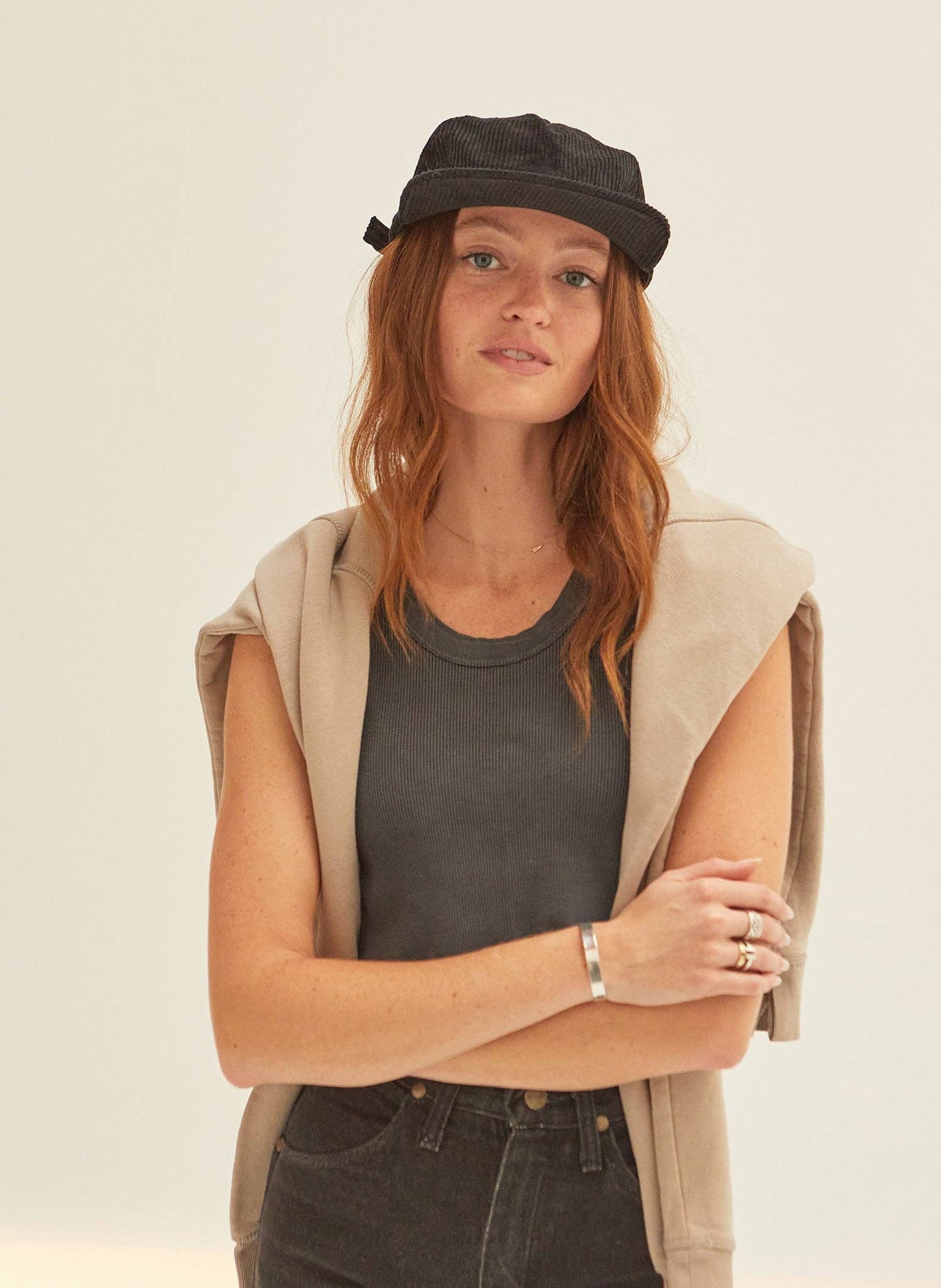 Corduroy Field Trip Hat • Wolf