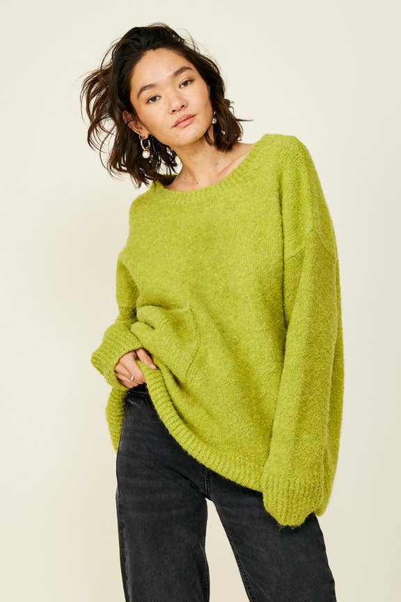 Kilkea Sweater • Chartreuse