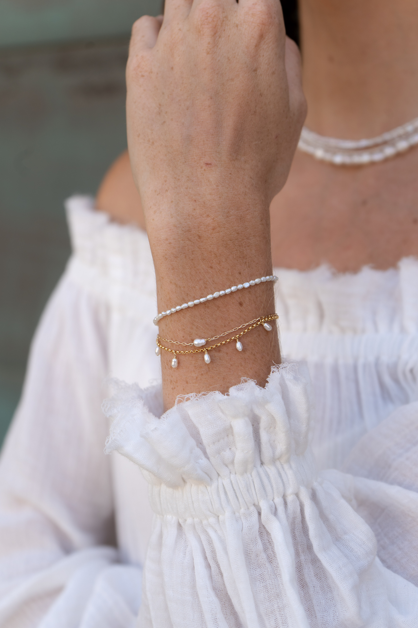 Lennon Tiny Pearl Bracelet