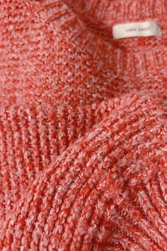 Oversized Crew Sweater • Candy Apple