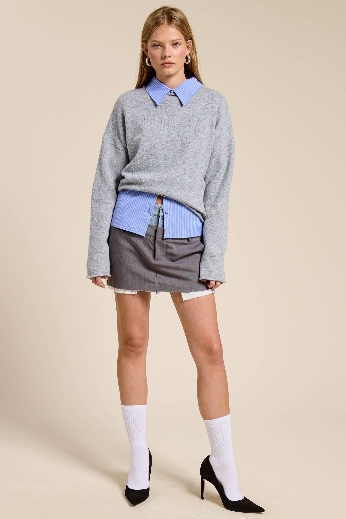 Essential Pullover Sweater • Warm Grey
