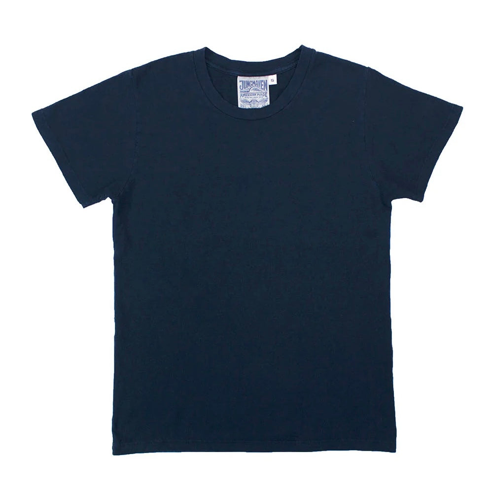 Jungmaven • Hemp & Organic Cotton Lorel Tee • Navy Blue