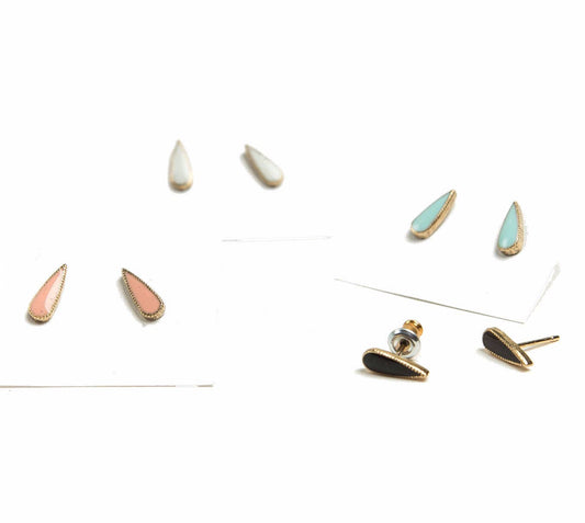 Tilly Doro • Colored Teardrop Studs • Pick Your Color