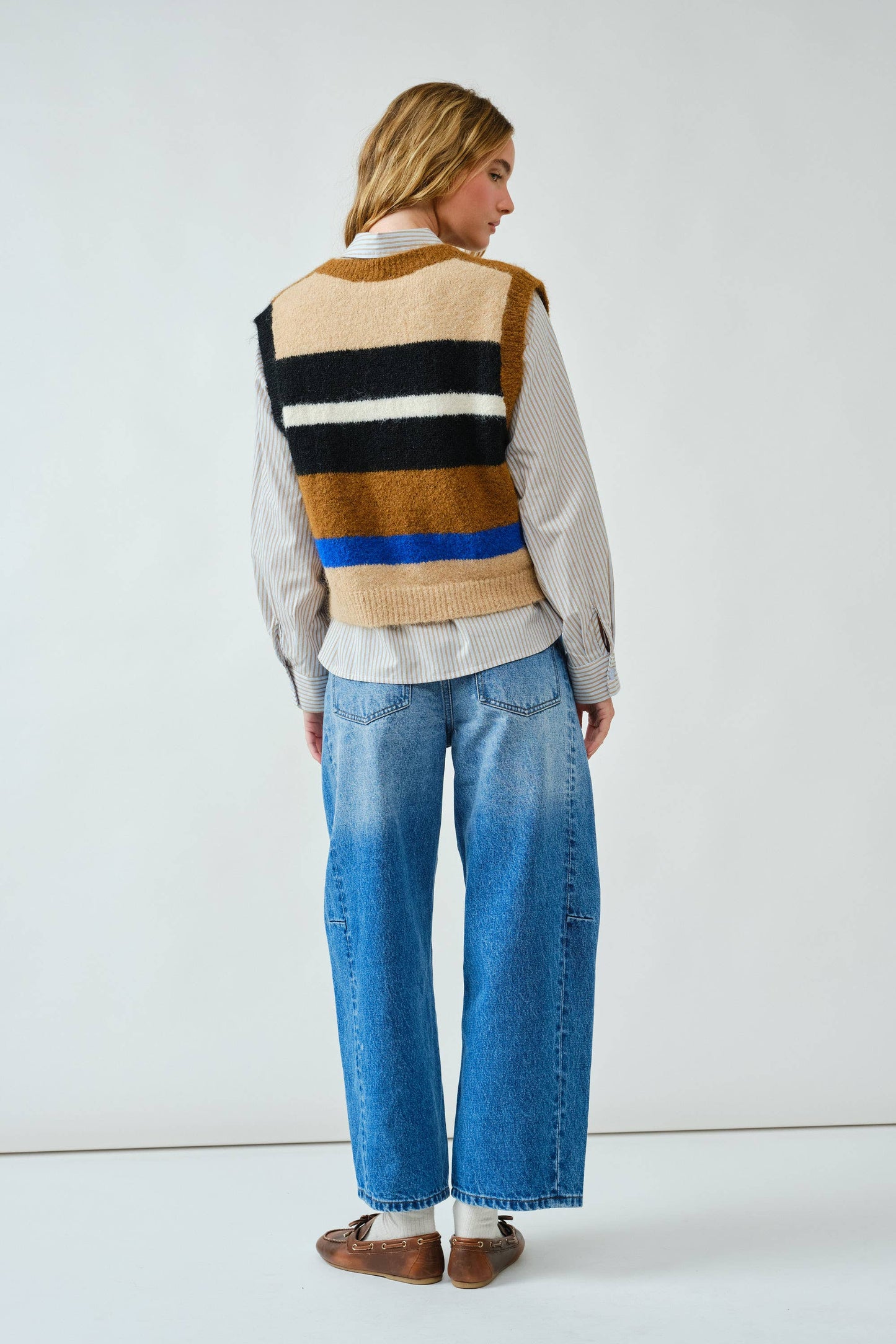 Striped Sweater Vest • Multi