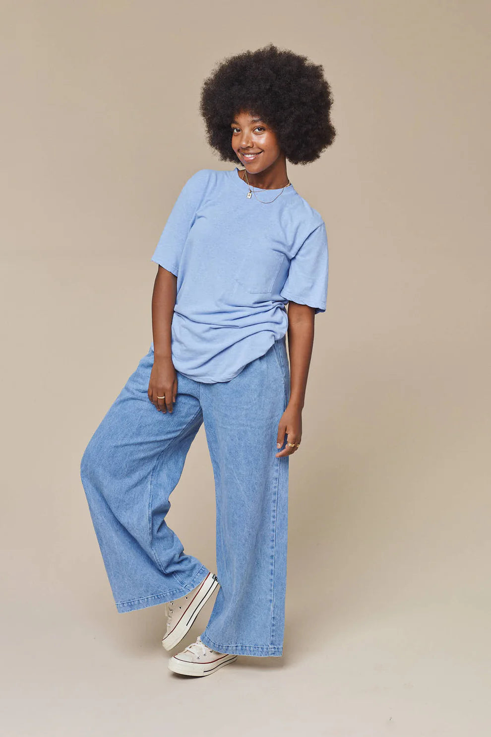 Jungmaven • Disco Wide Leg Denim • Light Wash