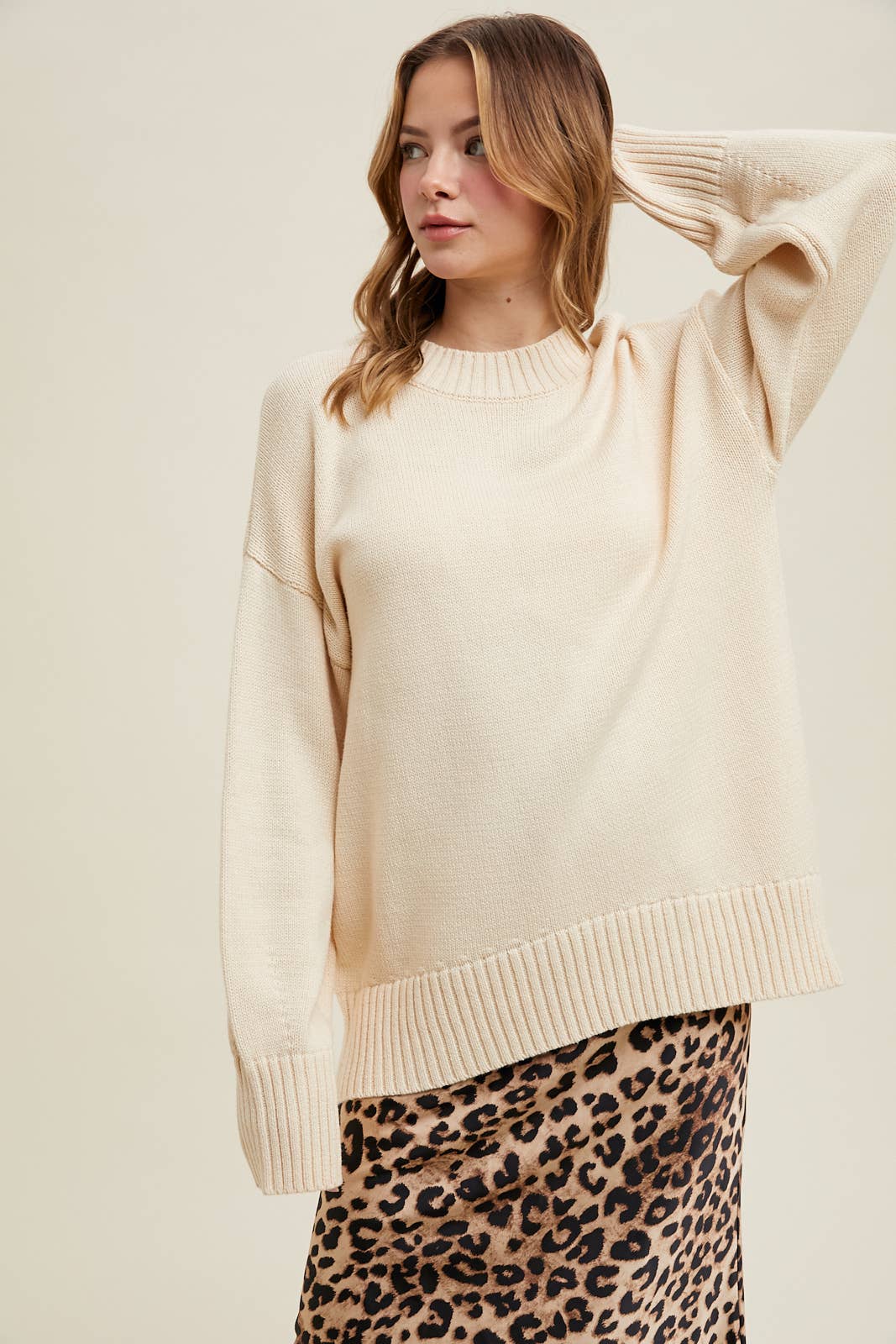 Classic Oversized Sweater • Cream